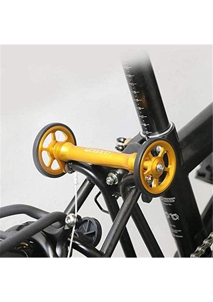 Altın ​​tekerlek Stili Brompton Litepro Için Teleskopik Çubuk Kolay Tekerlek ve Uzatma Çubuğu Brompton Arka Kargo Rafı Için Easywheel Teleskopik Çubuk (Yurt Dışından) indirimleri