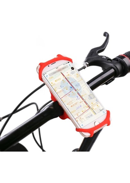 Sarı Stil Bisiklet Silikon Cep Telefonu Tutucu Evrensel Bisiklet Gidon Montaj Bandı Mobil Destek Gps Klipsi Xiaomi Huawei iphone Için (Yurt Dışından)