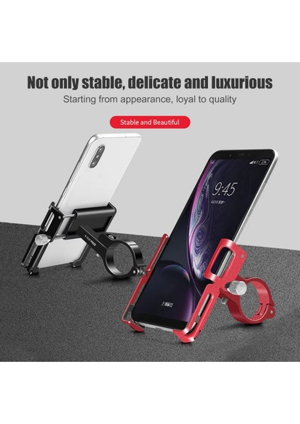 Kırmızı Stil Gub P10 Bisiklet Telefon Tutucu Braketi Alüminyum Alaşımlı Motosiklet Mtb Bisiklet Telefon Standı Montaj Desteği Gidon Klipsi Bisiklet (Yurt Dışından) modelleri