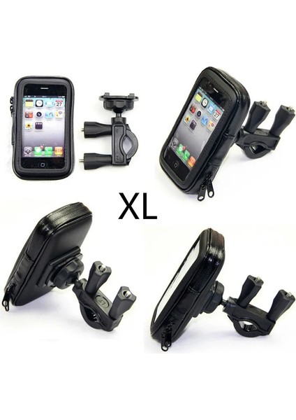 Type2 Boyut Xl Stili Bisiklet Motosiklet Telefon Tutacağı Mobil Stand Desteği iPhone Lus Gps Bisiklet Tutacağı Su Geçirmez Çanta Soporte Movil Moto (Yurt Dışından) fiyatları