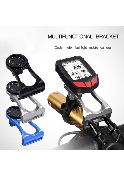 Siyah Stil Mtb Yol Bisiklet Bilgisayar Kamera Montaj Tutucu Out Ön Bisiklet Kök Uzatma Garmin Bryton Cateye Gopro Işık Için Destek Tutucu (Yurt Dışından)