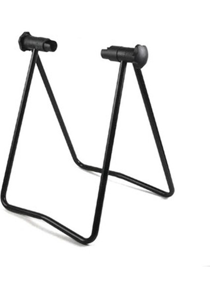 Siyah Stil Katlanabilir Bisiklet Park Rafı Yüksek Li Evrensel Esnek Bisiklet Ekran Standı Üç Tekerlek Hub Onarım Standı Tripod (Yurt Dışından)