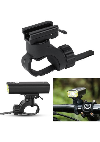 H07P Stili 360 Derece Dönebilen LED Bisiklet Far Tutucu Hızlı Montaj Bisiklet Ön Lamba Toka Taban Adaptörü Gaciron H03SH07P Için (Yurt Dışından)