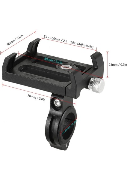 Siyah Stil Gub Plus 3 Dönebilen Bisiklet Montajı Hırsızlığa Karşı Korumalı Evrensel Anti-Bırakma Cep Telefonu Bisiklet Gidonu ve Motosiklet Telefon Tutucu (Yurt Dışından)