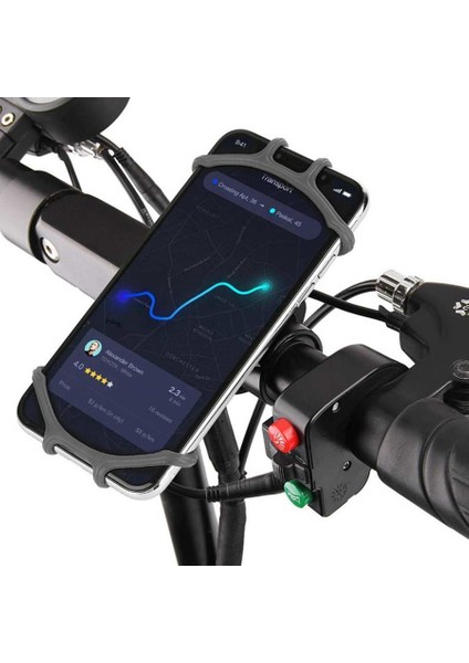 IPhone 11 Için Bisiklet Telefon Tutucu Samsung Xiaomi 9 Evrensel Motosiklet Cep Telefonu Tutucu Bisiklet Gidon Standı Braketi (Yurt Dışından)