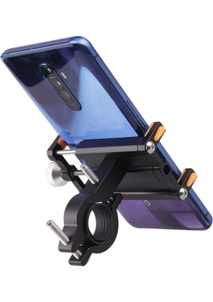 Siyah Stil Ayarlanabilir Bisiklet Telefon Tutucu Alüminyum Alaşımlı Bisiklet Motosiklet Cep Telefonu Dağı Için Dağ Yol Bisikleti Motobike Aksesuarları (Yurt Dışından) indirimleri