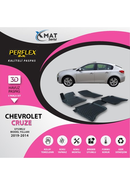 Paspas 3D Havuzlu X-Mat Cruze 2009-2014 fiyatları