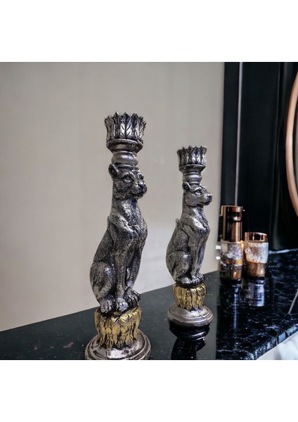 Dekoratif 2li Aslan Mumluk Biblo fiyatları