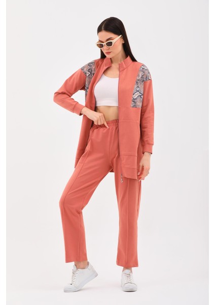 Kadın Leopar Pul Payetli Günlük 2 Li Spor Takım Yavru Ağzı fırsatları