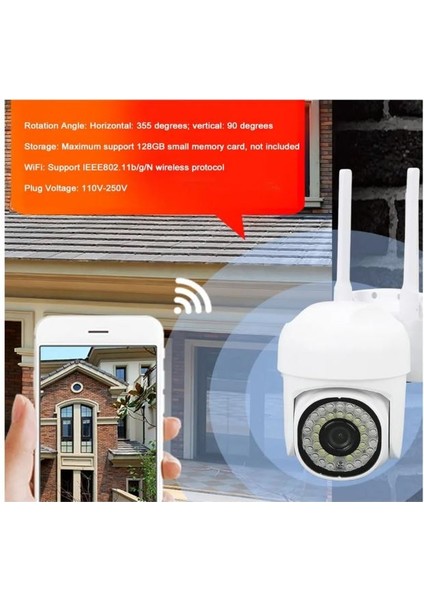 Cmr-13 Kablosuz 360° Hd Sesli Su Geçirmez Wifi Smart Kamera Dış Mekan Kamerası Yoosee Uygulamalı