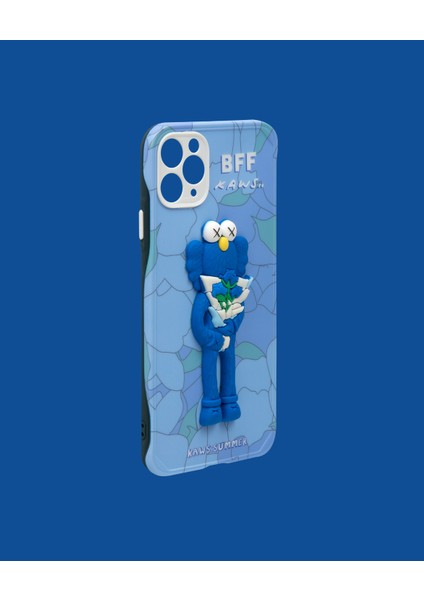 Dukkan Case Mavi 3D Kabartmalı Telefon Kılıfı - DK129 - iPhone 11 Promax modelleri