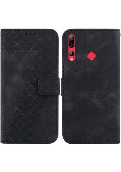 Huawei Y9 Başbakan 2019 Pu Deri Kabartmalı Desen Kart Yuvası Cüzdan (Yurt Dışından)