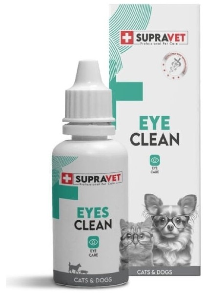 Supravet Eye Clean Kedi ve Köpek Göz Temizleme Solüsyonu 50 ml