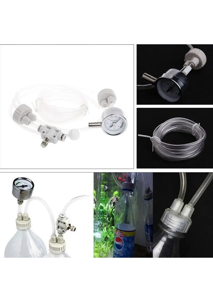 Bir Stil Akvaryum Dıy Co2 Jeneratör Sistemi Kitleri Su Yosunu Bitkiler Solenoid Valf ile Difüzör Balık Tankı Regülatörü Aksesuarları (Yurt Dışından) fırsatları