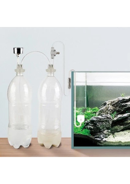 Bir Stil Akvaryum Dıy Co2 Jeneratör Sistemi Kitleri Su Yosunu Bitkiler Solenoid Valf ile Difüzör Balık Tankı Regülatörü Aksesuarları (Yurt Dışından) indirimleri