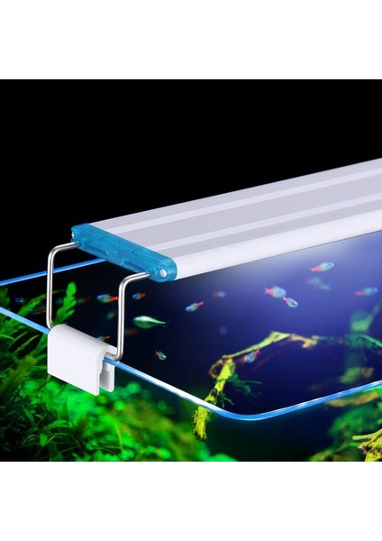 SZD-B50BW Stili LED Akvaryum Aydınlatması Süper Ince Su Bitkisi Işık cm Genişletilebilir Su Geçirmez Klipsli Balık Tankı Lambası (Yurt Dışından)