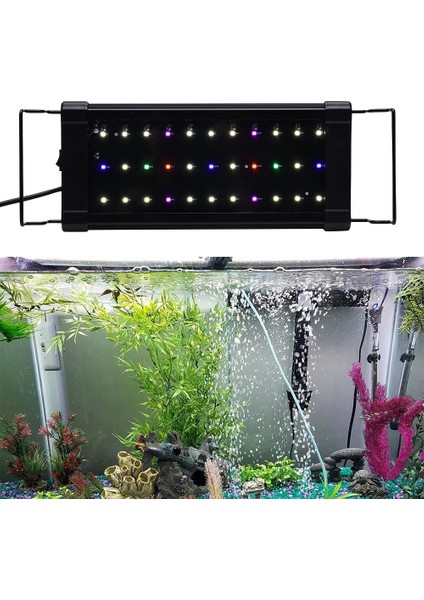 Abd Fiş Stili Usukeuau Fiş LED Akvaryum Işık Çok Renkli Tam Spektrum 30CM Balık Tankı Su Bitkisi Büyümek Lamba Akvaryum Aksesuarları D30 (Yurt Dışından) fiyatları