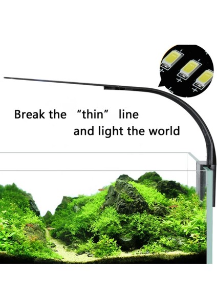 Beyaz Abd Fiş Stili 12 LED Led'ler LED Akvaryum Işığı Balık Tankları Klipsli Işıklar LED Bitkiler Işık Büyüyor Su Tatlısu Lambaları Su Geçirmez Lamba (Yurt Dışından) modelleri