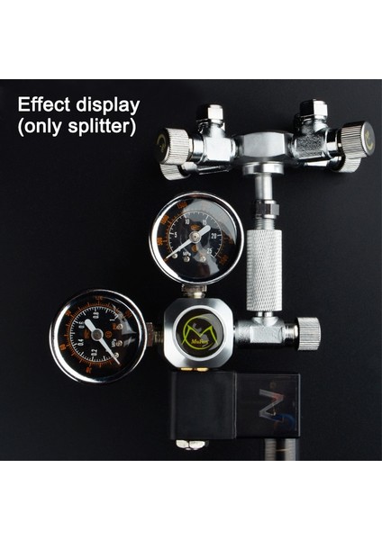 2 Yönlü Stil Paslanmaz Çelik Çok Yönlü Akvaryum Co2 Bölücü Distribütör Çek Valf Solenoid Valf Co2 Regülatörü Rektör Balık Tankı Aksesuarı (Yurt Dışından) fırsatları