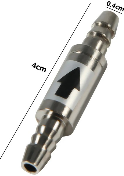 Dia0.8x 4cm Tarzı Co2 Ekipmanı Için Paslanmaz Çelik Çekvalf, 4mm Akvaryum Su Vanası Sisteme Dönüşsüz Su Co2 Akvaryum Sistemi (Yurt Dışından) modelleri