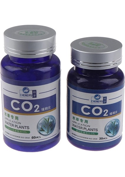 30 Adet Stil Akvaryum Co2 Tablet Karbon Dioksit Balık Tankı Difüzör Su Bitkisi Float Gral (Yurt Dışından)