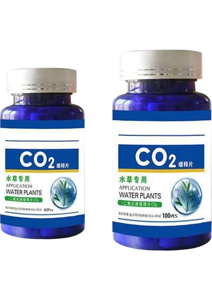 60 Adet Stil Adet Akvaryum Co2 Tablet Karbon Dioksit Difüzör Su Tesisi Için Çim Balık Tankı Aksesuarları Bitki Çim Tankı Yüksek (Yurt Dışından)