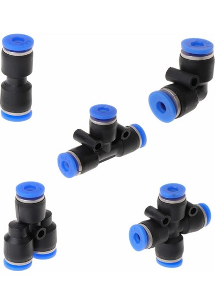 Gri Stil 2 Adet 2 Adet Akvaryum Yolu Co2 Hortum Bağlantısı Yüksek Basınçlı Co2 Diy Sistemi Borusu Hızlı Bağlantı Ortak Vana (Yurt Dışından)