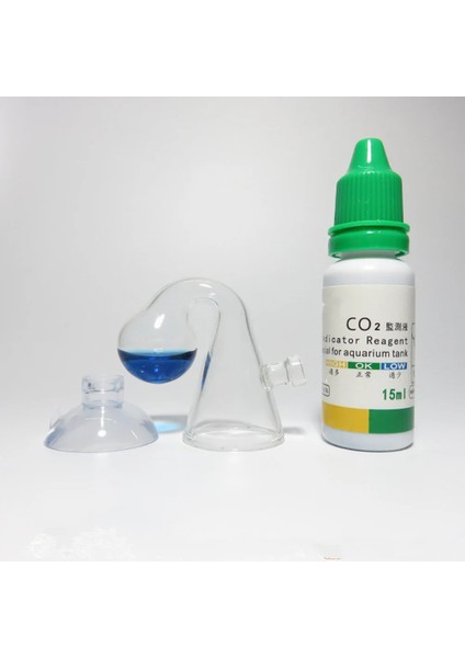 Denetleyicisi ve 15ML Tarzı Tek Boyut Balık Tankı Co2 Su Canlı Yosun Bitki Akvaryum Notları Cam Damla Denetleyicisi Karbon Dioksit Ph Topu Uzun Vadeli Gösterge Monitör Test Cihazı (Yurt Dışından)