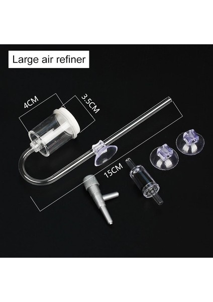 L Tarzı Akvaryum Için Co2 Difüzör Kabarcık Dikilen Tank Co2 Jeneratör Silindir Akvaryum Aksesuarları Için Difüzör Sucul Pet Malzemeleri (Yurt Dışından)