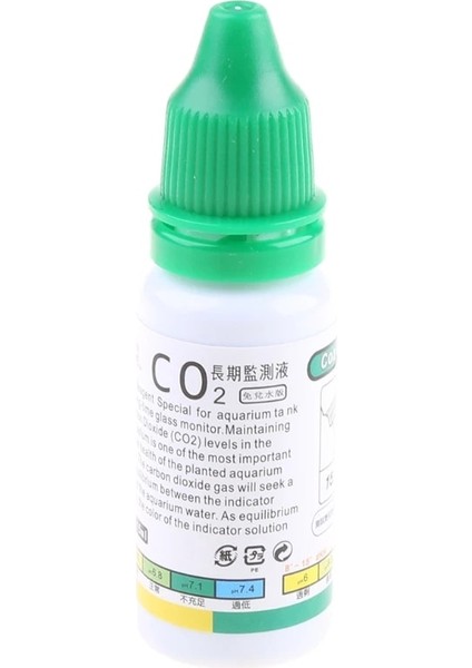 Bir Stil 15ML Akvaryum Co2 Gösterge Çözümü Balık Tankı Sıvı Test Tesisleri Malzemeleri Co2 Sistemi Cam Konsantrasyon Damla Denetleyicisi Uzun Vadeli (Yurt Dışından)