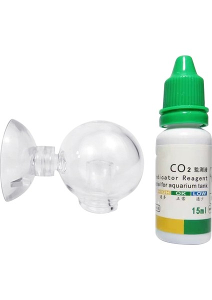 Bir Stil 15ML Akvaryum Co2 Gösterge Çözümü Balık Tankı Sıvı Test Tesisleri Malzemeleri Co2 Sistemi Cam Konsantrasyon Damla Denetleyicisi Uzun Vadeli (Yurt Dışından) modelleri