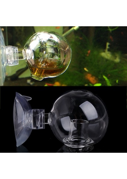 Şeffaf Stil M Beden Yeni Akvaryum Balık Tankı Karbon Dioksit Co2 Monitör Cam Damla Top Denetleyicisi Test Cihazı Yeni AUG26 (Yurt Dışından) modelleri