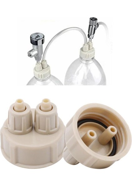 Beyaz Stil Dıy Abs Co2 Sistem Kiti Jeneratör Parçası Şişe Kapağı Tüplü Balık Tankı Karbon Dioksit Dıy Reaktör Hızlı Vidalı Plastik Kapak (Yurt Dışından) fiyatları