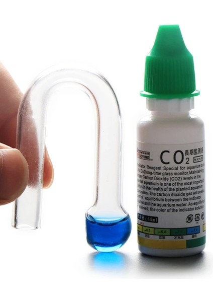 Bir Stil 15ML Akvaryum Co2 Gösterge Çözümü Balık Tankı Sıvı Test Tesisleri Malzemeleri Co2 Sistemi Cam Konsantrasyon Damla Denetleyicisi Uzun Vadeli (Yurt Dışından) indirimleri