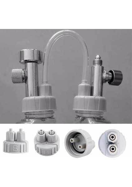 B Tipi Stili Yaklaşık 27,5 mm 1 Adet Akvaryum Işlevli Dıy Co2 Sistemi Kiti Jeneratör Şişe Kapağı Balık Tankı Karbon Dioksit Dıy Reaktör Hızlı Vidalı Plastik Kapak (Yurt Dışından) modelleri