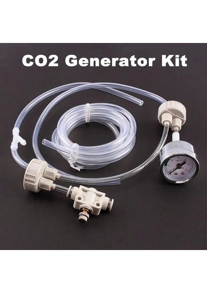 Siyah Stil Akvaryum Diy Co2 Jeneratör Sistemi Kiti Co2 Valfi Regülatör Masa Monitörü Veya Balık Tankı Su Tesisi Için Sadece 2 Şişe Kapakları (Yurt Dışından) fiyatları