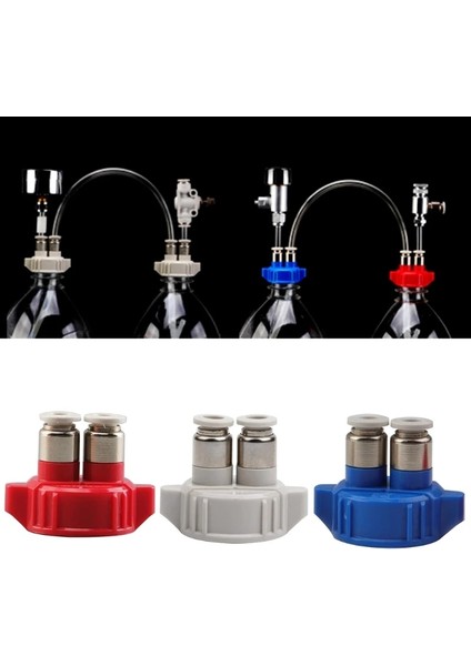 Mavi Stil Akvaryum Co2 Sistemi Pro Tüp Vana Ölçü Şişe Kapağı Kiti Balık Tankı Canlı Bitki Dıy Hava Difüzörü Jeneratör Parçası Kiti (Yurt Dışından)