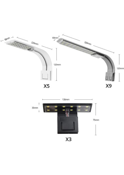 X9-Mavi-Beyaz Stili LED Balık Tankı Su Manzarası Işıkları Klipsli Akvaryum Lambası Su Bitkisi Su Yosunu Su Çimi LED Büyümek Işık Su Geçirmez (Yurt Dışından) modelleri