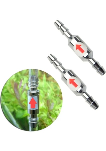 Akvaryum Durdurma Vanası Anti-Karbon Dioksit Co2 Çek Valfler Karbon Dioksit Ekipmanları Için Paslanmaz Çelik Fıskiye Arıtıcı (Yurt Dışından)