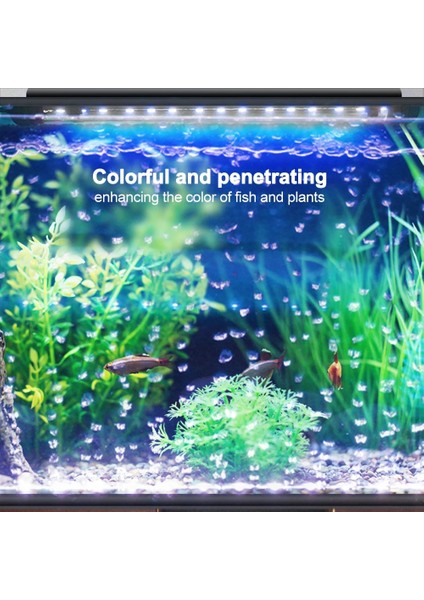 45CM Rgb Eu Fiş Stili Akvaryum Balık Tankı Işık Su Geçirmez LED Kabarcık Pompası Bar Işık cm Dekor Aydınlatma Sualtı Lambası 24 Anahtar Uzaktan Kumanda (Yurt Dışından)