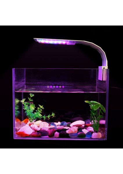 M180-B Ab Fiş Stili 3 Mod 5W 10W Akvaryum Balıkları Tankı Için LED Aqua Balık Işık Kelepçe Klip Işık Beyaz Mavi Kırmızı Yeşil Renkli Aydınlatma (Yurt Dışından)