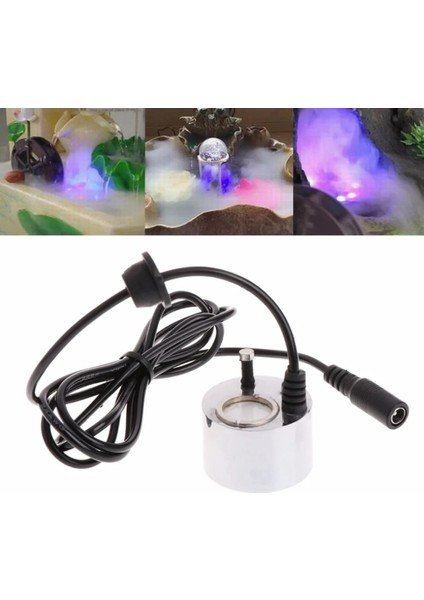 LED Renkli Işık Ultrasonik Mist Maker Sisleyici Su Çeşmesi Gölet Dekorasyon Akvaryum Balık Tankı Malzemeleri (Yurt Dışından)