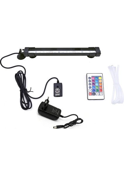 26CM 9leds Ab Fiş Stili Usukeu Uzaktan Kumanda Akvaryum Işığı cm Rgb LED Sualtı Hava Kabarcık Lambası Su Geçirmez Dalgıç Renkli Işık D30 (Yurt Dışından)