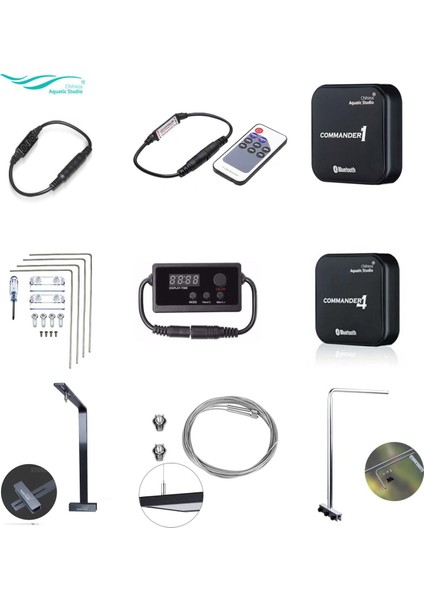 Wrgb Iı Akrilikstand Stili Chihiros Işık Aksesuarları LED Akıllı Kontrolör Komutanı Dimmer Zamanlayıcı Metal Braketi Kiti Üzerinde Asın Akvaryum Parçaları (Yurt Dışından) fiyatları