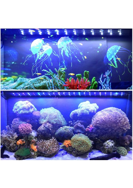 Gümüş Tarzı Akvaryum LED Işık Süper Ince Balık Tankı Su Bitkisi Aydınlatma Büyümek Su Geçirmez Parlak Klip Lamba Balık Tankı Için Mavi LED cm (Yurt Dışından) modelleri