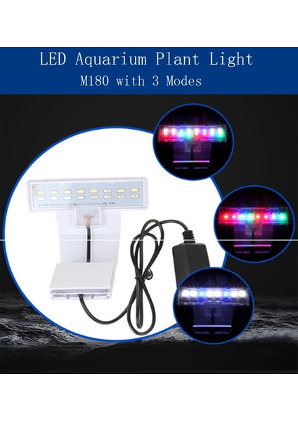 M280-W Abd Fiş Stili Süper Ince LED Akvaryum Işıkları Klipsli LED Bitkiler Işık Büyütüyor 5W Su Tatlısu Lambaları Balık Tankları Için Su Geçirmez Lamba (Yurt Dışından) modelleri