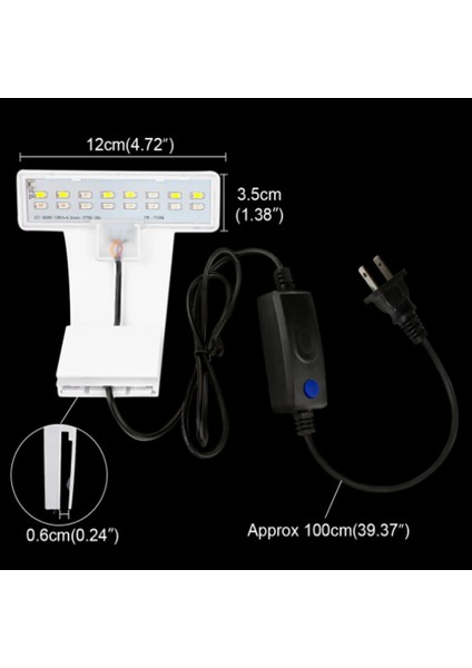 M280-W Abd Fiş Stili Süper Ince LED Akvaryum Işıkları Klipsli LED Bitkiler Işık Büyütüyor 5W Su Tatlısu Lambaları Balık Tankları Için Su Geçirmez Lamba (Yurt Dışından) fırsatları