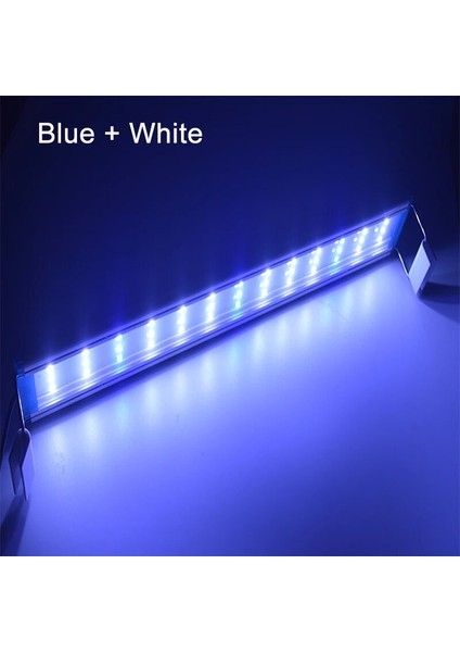 Beyaz 40 Tarzı Akvaryum LED Işık Süper Ince Balık Tankı Su Bitkileri Aydınlatma Büyümek Su Geçirmez Parlak Klip Lamba Bitkiler Için Mavi LED cm 220V (Yurt Dışından)