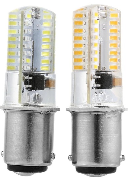 220V Beyaz Stil BA15D LED Mısır Ampuller 2.6W Smd Dikiş Makinesi Için Işıklar Yüksek Parlaklık Kristal Lamba LED Işık (Yurt Dışından)