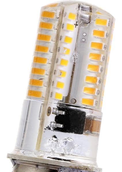 220V Beyaz Stil BA15D LED Mısır Ampuller 2.6W Smd Dikiş Makinesi Için Işıklar Yüksek Parlaklık Kristal Lamba LED Işık (Yurt Dışından)